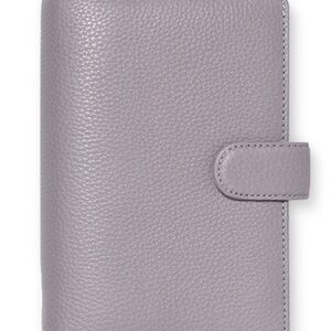 Filofax Norfolk in Personal Size Pebbled Leather Planner Cover in Lavender